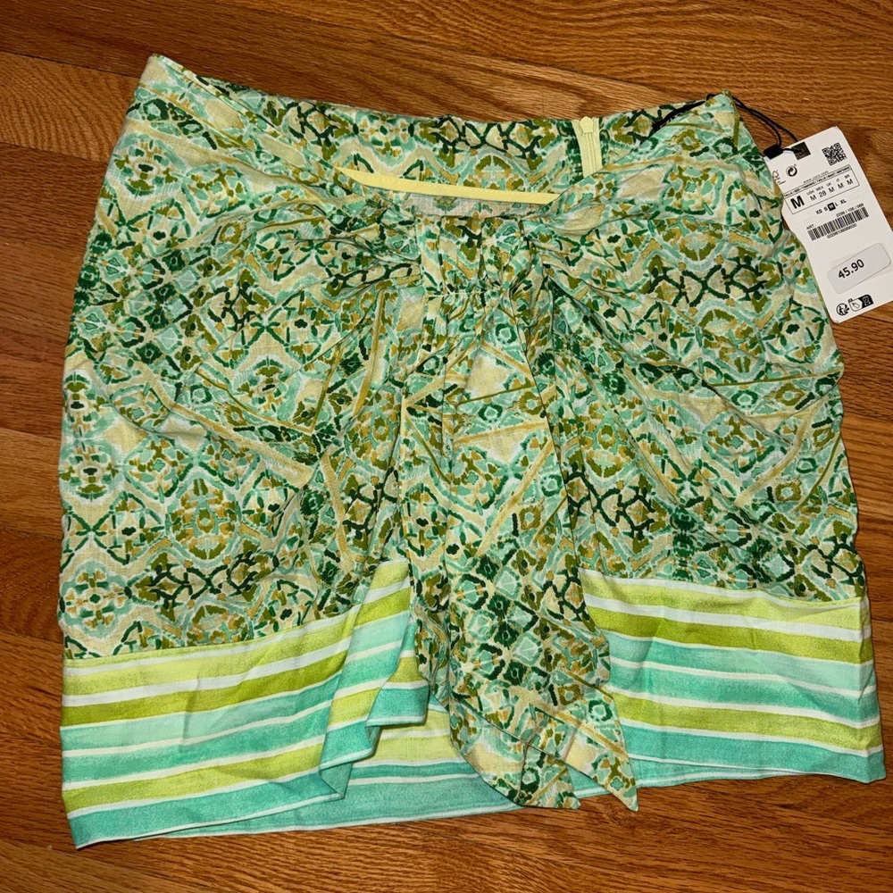 Zara green off the shoulder top. Size M